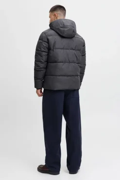 Jack & Jones Casacos-Casaco acolchoada com capuz cinzento