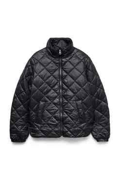 Vero Moda Sobretudos|Casacos-Casaco acolchoada feminina com bolsos Preto