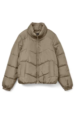 Vero Moda Sobretudos|Casacos-Casaco acolchoada feminina Castanho