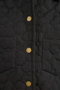 Molly Bracken Sobretudos-Casaco acolchoada floral Preto