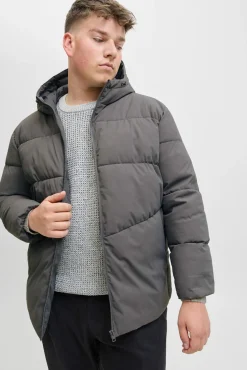 Jack & Jones PLUS Casacos-Casaco acolchoada masculina cinzento