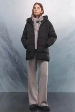 Springfield Sobretudos-Casaco acolchoada repelente à água Sorona Aura preto