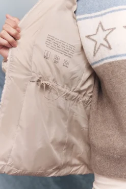 Springfield Sobretudos|Casacos-Casaco acolchoada Sorona Aura com capuz castanho