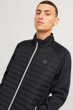 Jack & Jones Casacos-Casaco acolchoado de gola alta preto