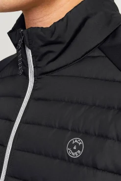 Jack & Jones Casacos-Casaco acolchoado de gola alta preto