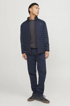 Jack & Jones Casacos-Casaco acolchoado de gola alta azul