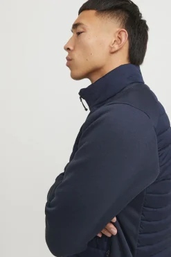 Jack & Jones Casacos-Casaco acolchoado de gola alta azul