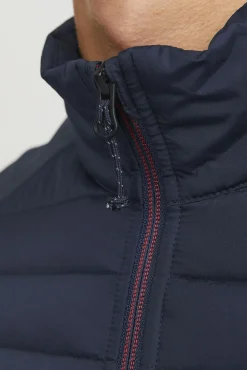 Jack & Jones Casacos-Casaco acolchoado de gola alta azul