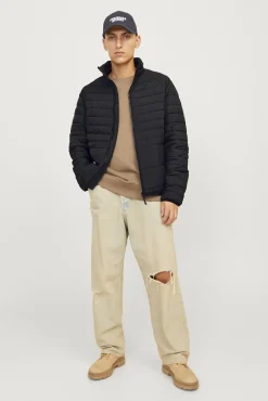 Jack & Jones Casacos-Casaco acolchoado puffer preto