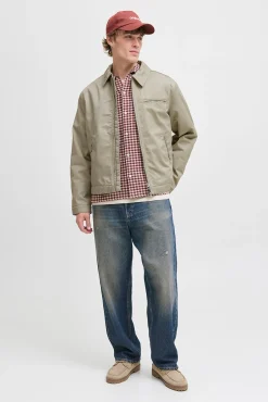 Jack & Jones Casacos-Casaco aviador cinzento