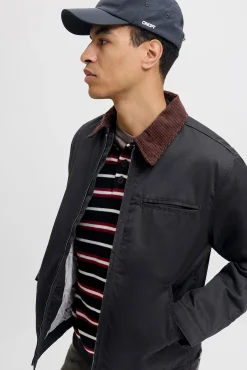 Jack & Jones Casacos-Casaco aviador preto