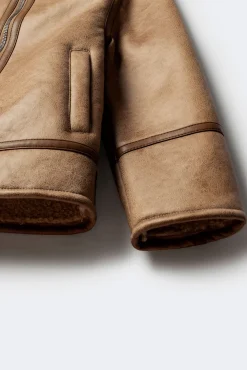 Springfield Kids Casacos|Sobretudos-Casaco aviador infantil cru