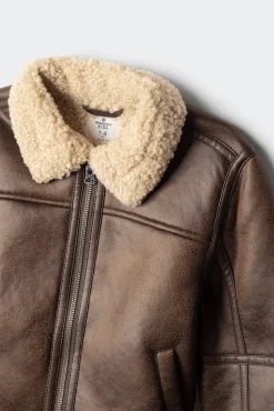 Springfield Kids Casacos|Sobretudos-Casaco aviador infantil cru