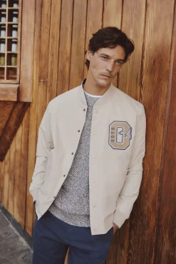 OOTO Casacos-Casaco bomber Tostado