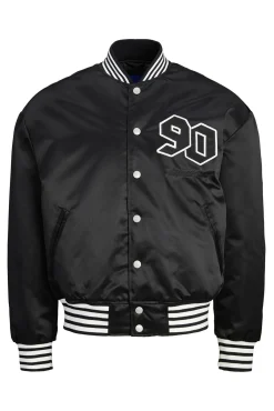 Jack & Jones Casacos-Casaco bomber de beisebol preto