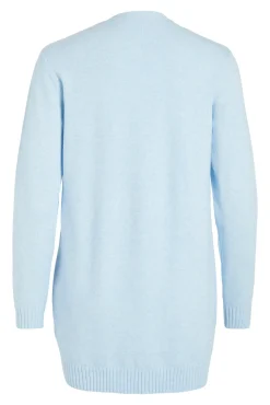 Vila Camisolas-Casaco cardigan de malha Azul