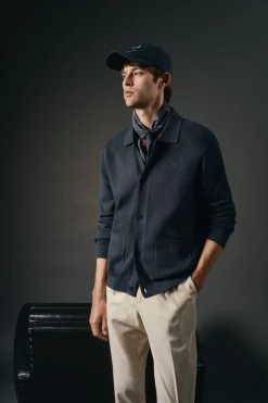 OOTO Camisolas-Casaco com botões Azul