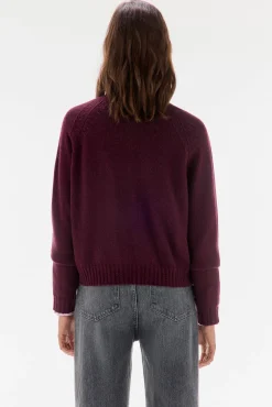 TFP by Tamara Falcó Sobretudos-Casaco com botões de pico Bordeaux