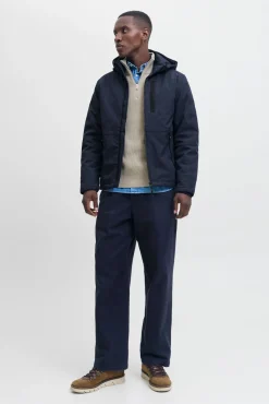 Jack & Jones Casacos-Casaco com capuz azul