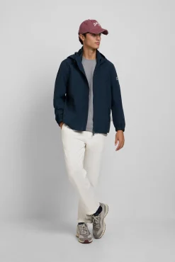 Silbon Casacos-Casaco com capuz à prova de vento Azul