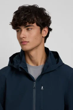 Silbon Casacos-Casaco com capuz à prova de vento Azul