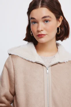 Springfield Sobretudos-Casaco com capuz dupla face cru