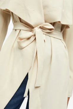 Object Sobretudos-Casaco com cinto Tostado