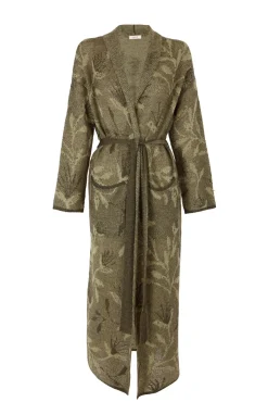 Slowlove Sobretudos-Casaco comprido jacquard Verde