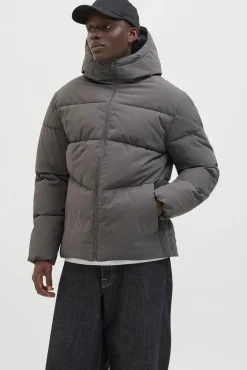 Jack & Jones Casacos-Casaco curta puffer cinzento