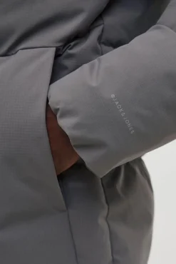 Jack & Jones Casacos-Casaco curta puffer cinzento