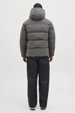 Jack & Jones Casacos-Casaco curta puffer cinzento