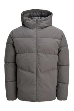 Jack & Jones Casacos-Casaco curta puffer cinzento
