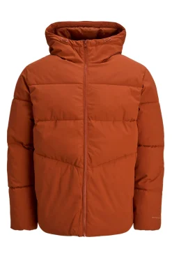 Jack & Jones Casacos-Casaco curta puffer vermelho