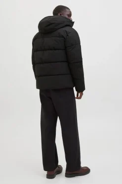 Jack & Jones Casacos-Casaco curta puffer preto