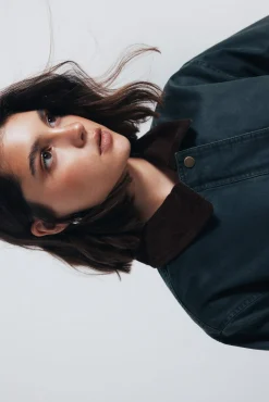 Springfield Sobretudos-Casaco curto encerado Caqui escuro