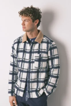 Women'secret Pijamas-Casaco curto/ robe masculino de pelo bege