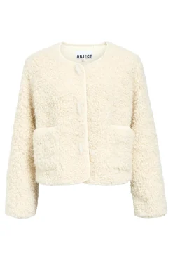 Object Sobretudos-Casaco de borrego sintética Branco
