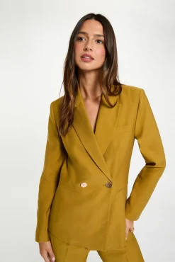 Morgan Sobretudos-Casaco de força Amarelo