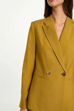 Morgan Sobretudos-Casaco de força Amarelo