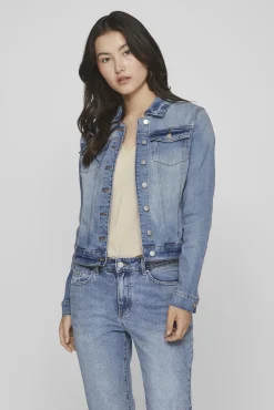 Vila Sobretudos-Casaco de ganga Azul