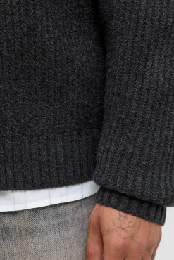 Jack & Jones Camisolas-Casaco de malha cinzento