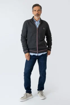 Privata Camisolas-Casaco de malha Cinzento