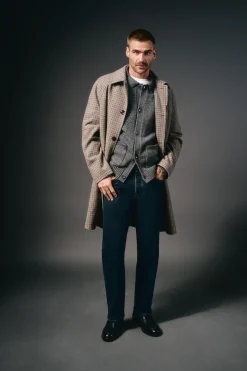 OOTO Camisolas-Casaco de malha botões e dois bolsos Cinzento