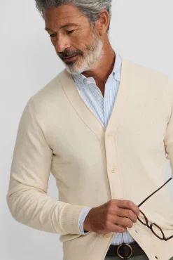 Silbon Camisolas-Casaco de malha clássico Tostado