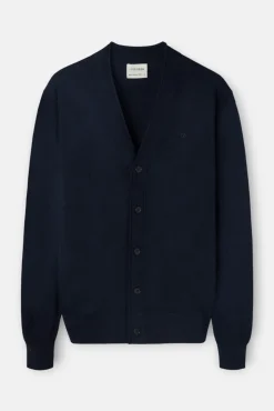 Silbon Camisolas-Casaco de malha clássico Azul