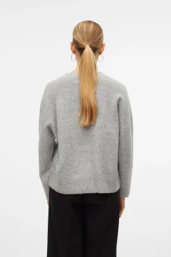 Vero Moda Camisolas-Casaco de malha com bolsos Cinzento