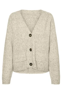 Vero Moda Camisolas-Casaco de malha com bolsos Tostado