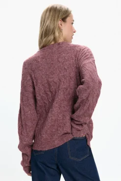 Vero Moda Camisolas-Casaco de malha com botões de pérola Subiu