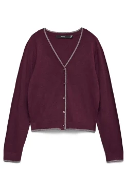 Vero Moda Camisolas-Casaco de malha com detalhes em glitter Roxo