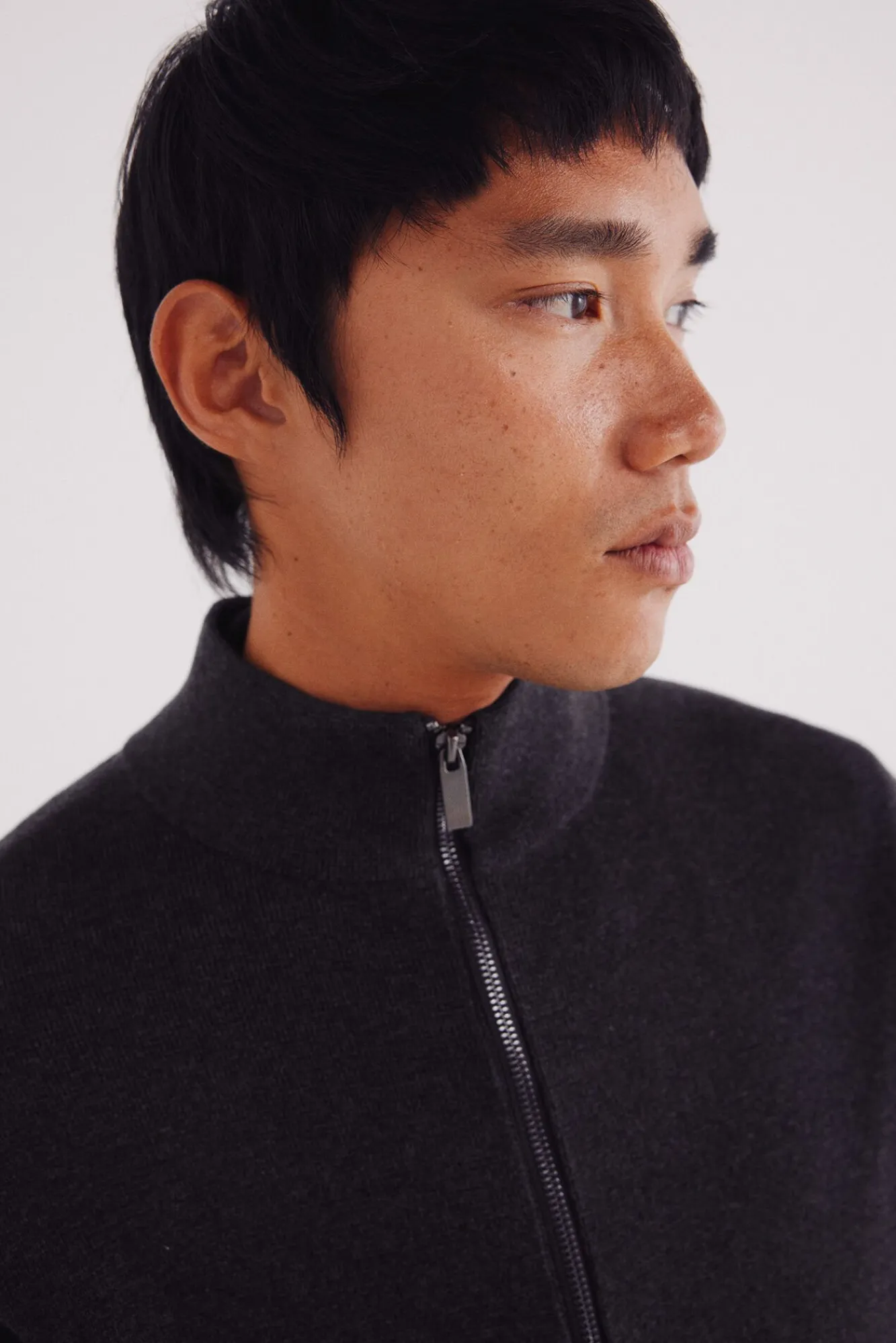 Springfield Camisolas-Casaco de malha com fecho-éclair Milano cinzento